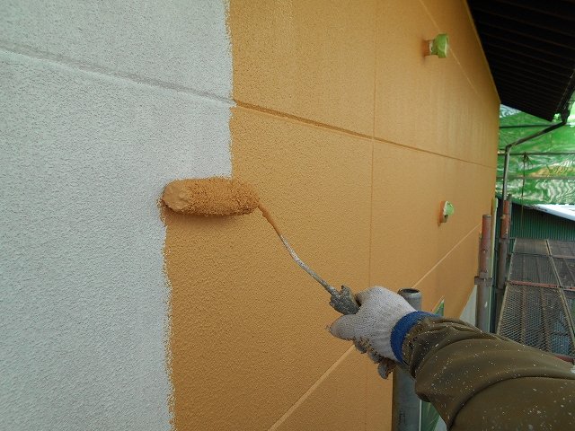 太田市 外壁塗装 上塗り ミヤケン