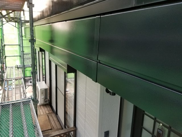 太田市 屋根外壁塗装工事 破風板完了 お客様の声 ミヤケン