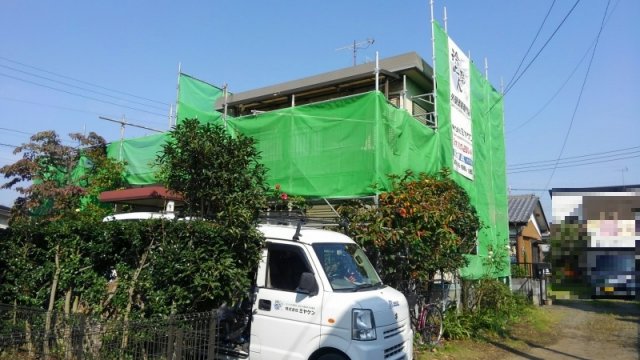 太田市 外壁塗装 足場組み ミヤケン