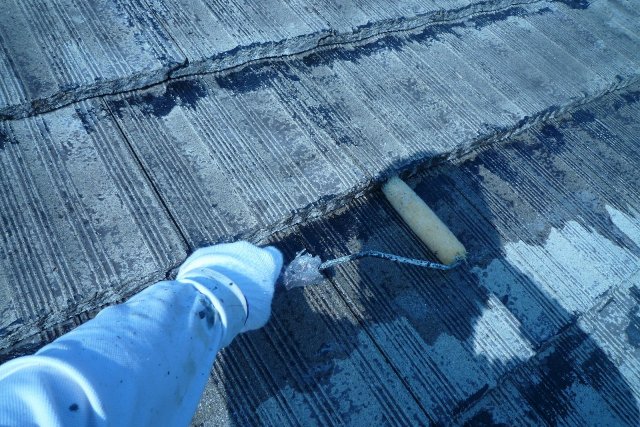 太田市 屋根塗装 下塗り ミヤケン
