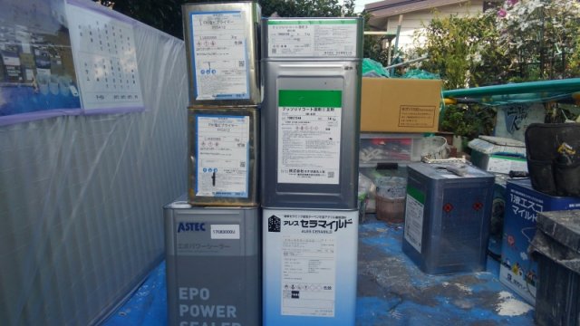 太田市 外壁塗装 塗料一式 ミヤケン