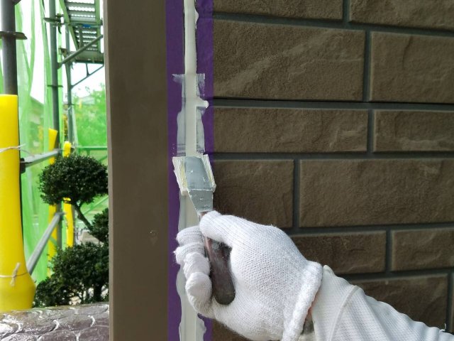 高崎市 コーキング ヘラ押え ミヤケン