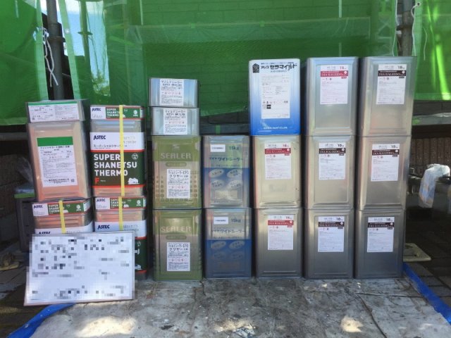 高崎市 外壁塗装 塗料一式 ミヤケン