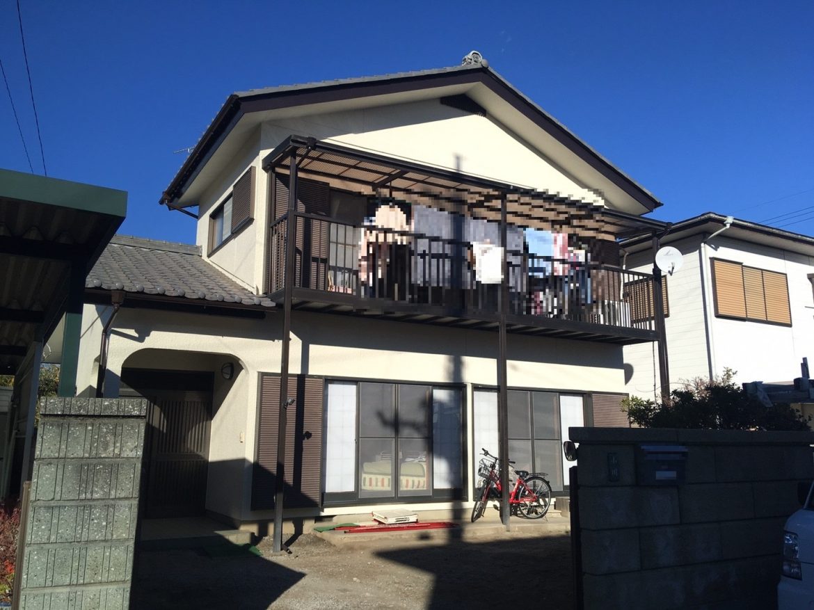 高崎市 外壁塗装工事 施工後全体写真 お客様の声 ミヤケン