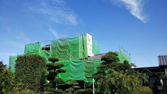 前橋市 外壁塗装 足場組み ミヤケン