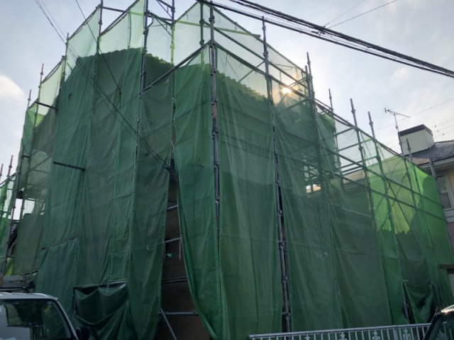 佐波郡玉村町 外壁塗装 足場組み ミヤケン