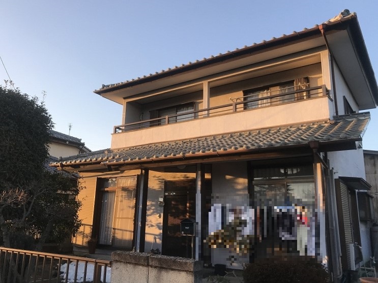 伊勢崎市 外壁塗装工事 施工前全体写真 お客様の声 ミヤケン