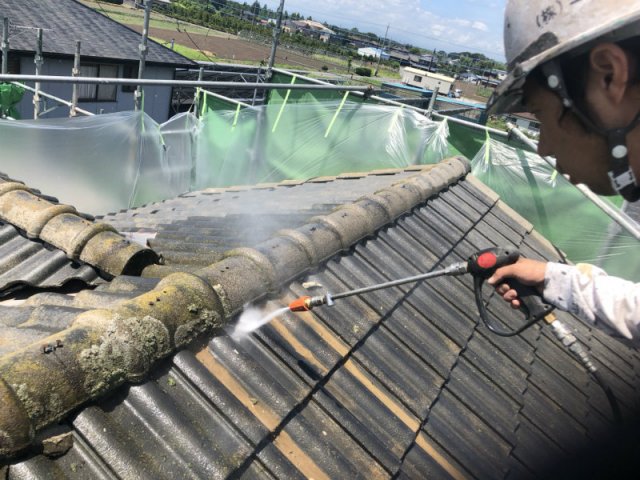 佐波郡玉村町 屋根 高圧洗浄 ミヤケン