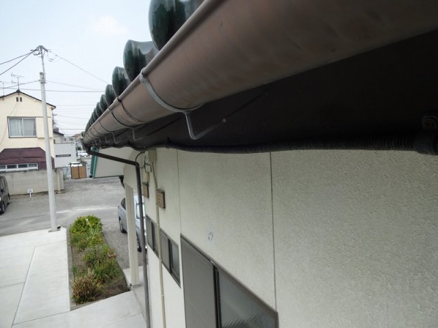前橋市 外壁塗装工事 雨樋色あせ お客様の声 ミヤケン