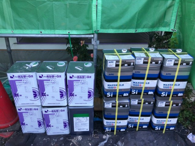 高崎市 外壁塗装 塗料一式 ミヤケン