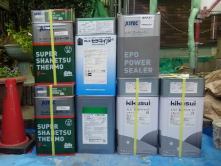 高崎市 屋根外壁塗装工事 材料一式 お客様の声 ミヤケン