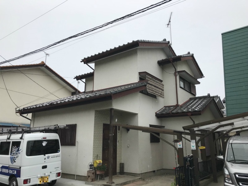 高崎店 外壁塗装工事 施工前全体写真 お客様の声 ミヤケン