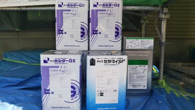 前橋市粕川町 塗料一式