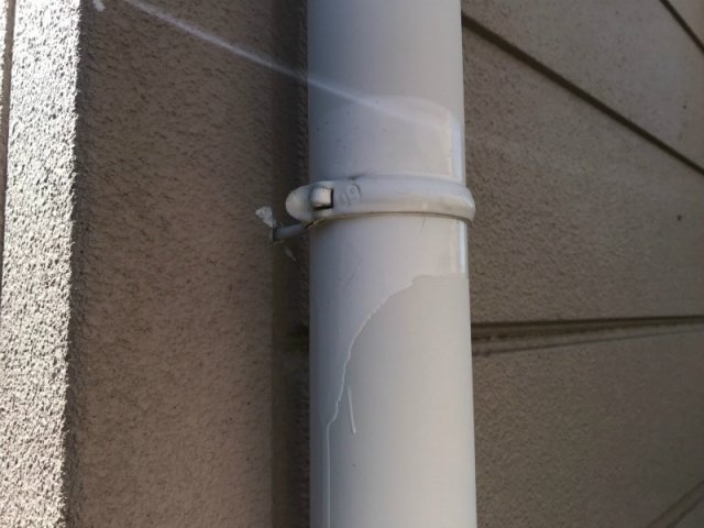 雨樋の色あせ