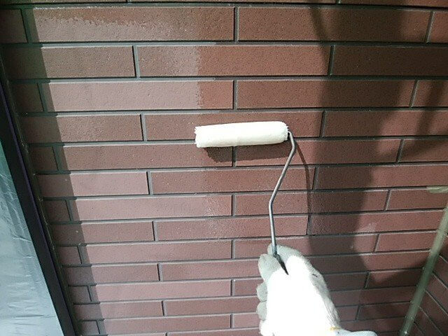 外壁 下塗り作業