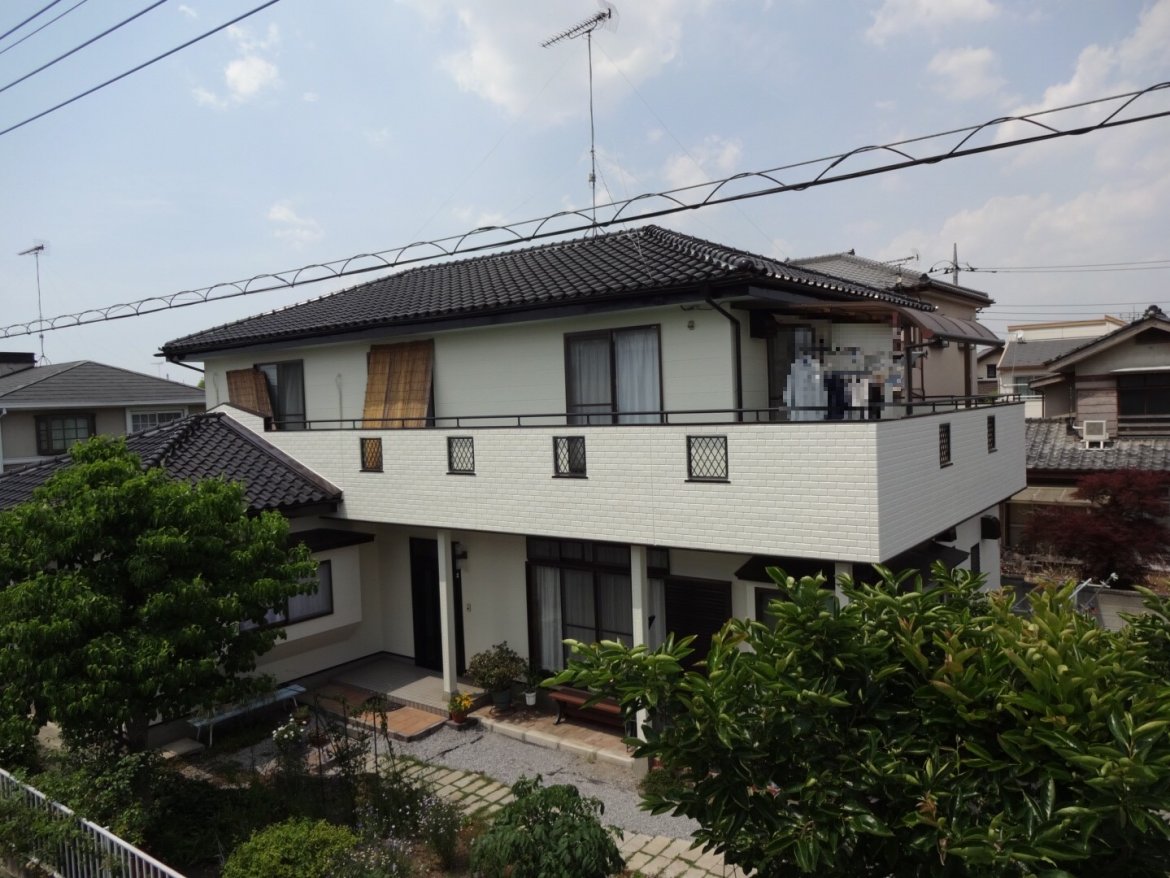 館林市 外壁塗装工事 施工後全体写真 お客様の声 ミヤケン