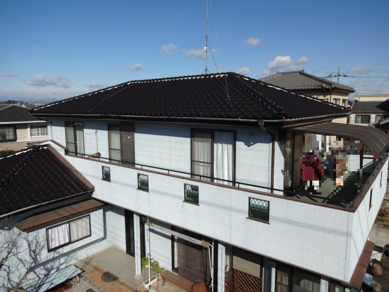 館林市 外壁塗装工事 施工前全体写真 お客様の声 ミヤケン