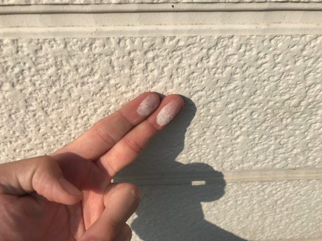 富岡市 外壁 チョーキング現象 ミヤケン