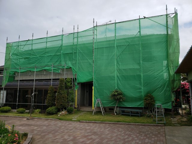 足場組完了