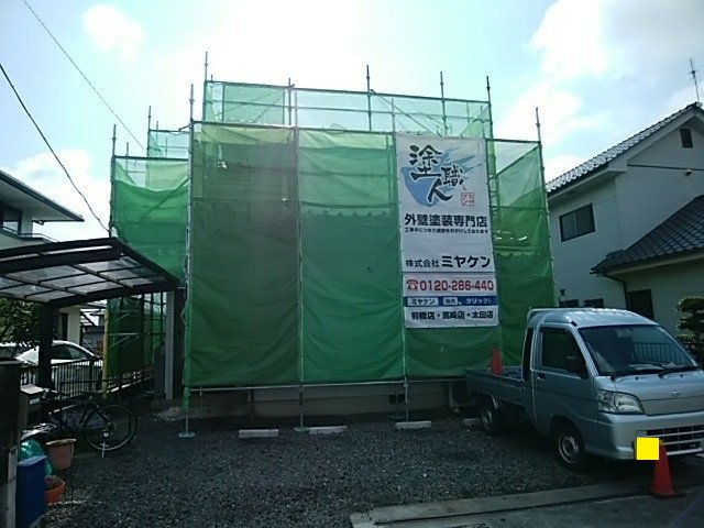 足場組立後