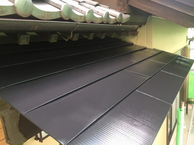 北群馬郡榛東村 庇屋根 完了 ミヤケン