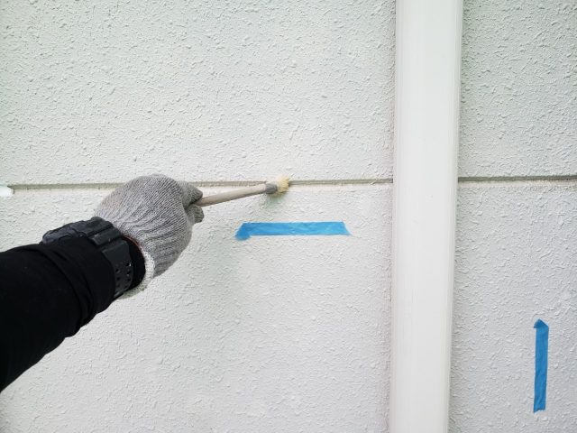 藤岡市 外壁塗装工事 コーキングプライマー塗布 お客様の声 ミヤケン