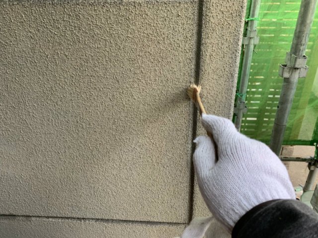 佐波郡玉村町 外壁塗装工事 コーキングプライマー塗布 お客様の声 ミヤケン
