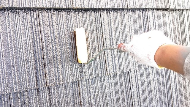 屋根 下塗り 2回目
