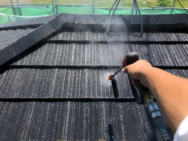 屋根 高圧洗浄