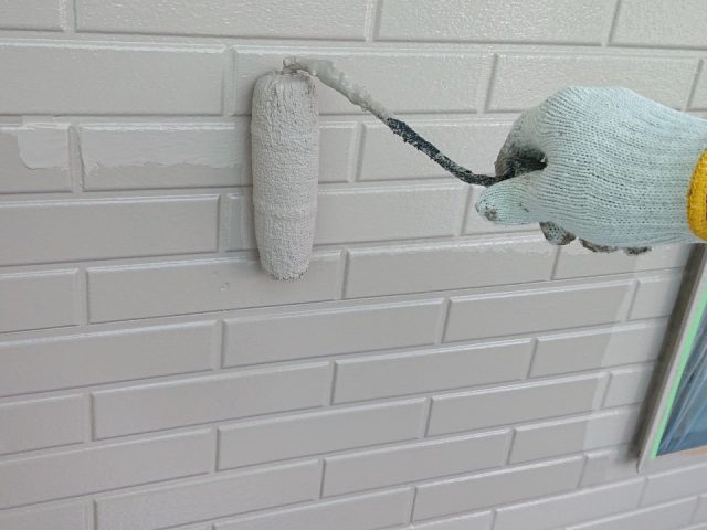 高崎市 外壁塗装工事 上塗り お客様の声 ミヤケン