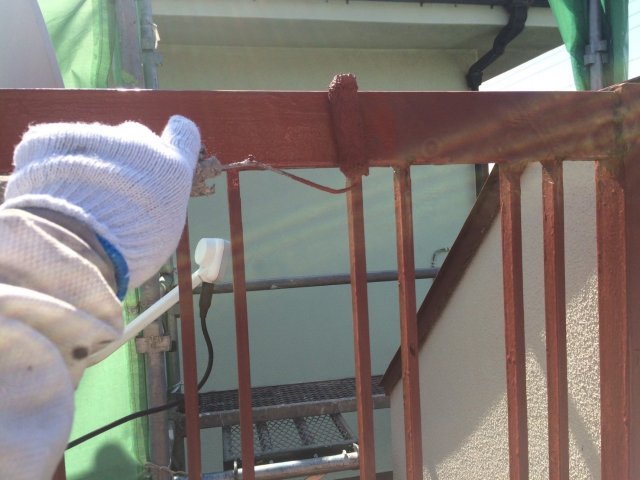 手すり サビ止め