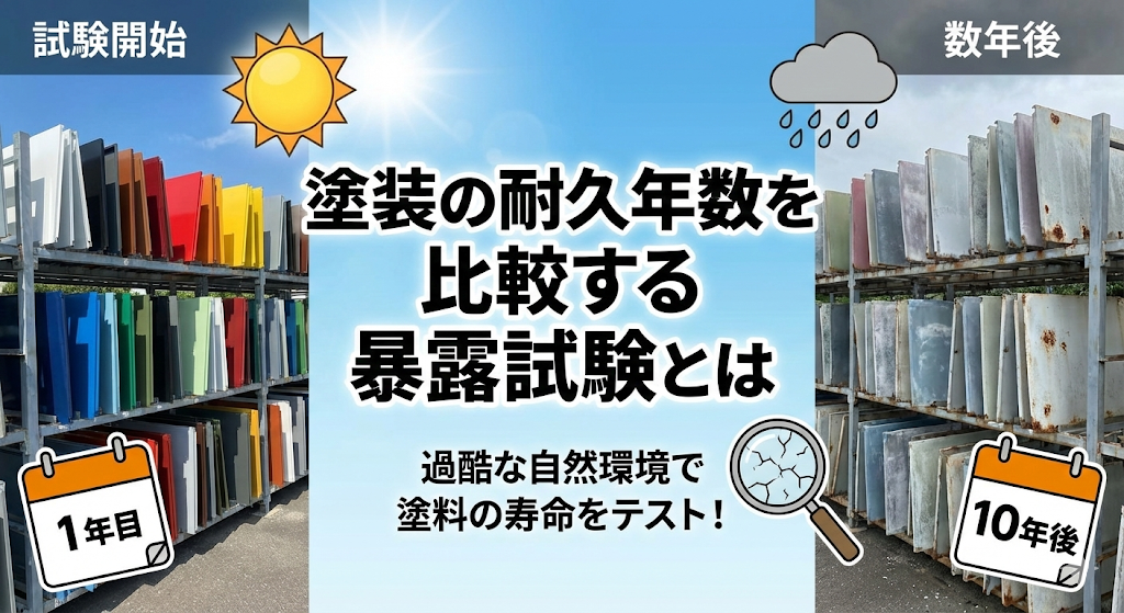 塗装の耐久年数を比較する暴露試験とは】 ｜株式会社ミヤケン
