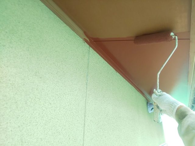 前橋市 軒天 施工中 ミヤケン