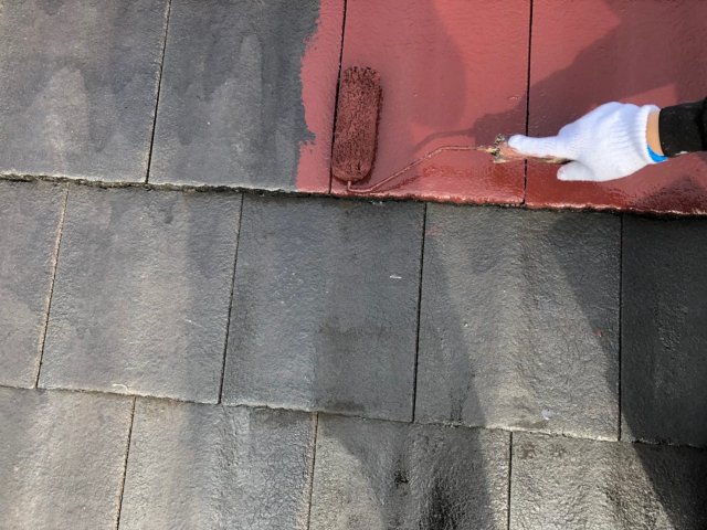 屋根材 上塗り