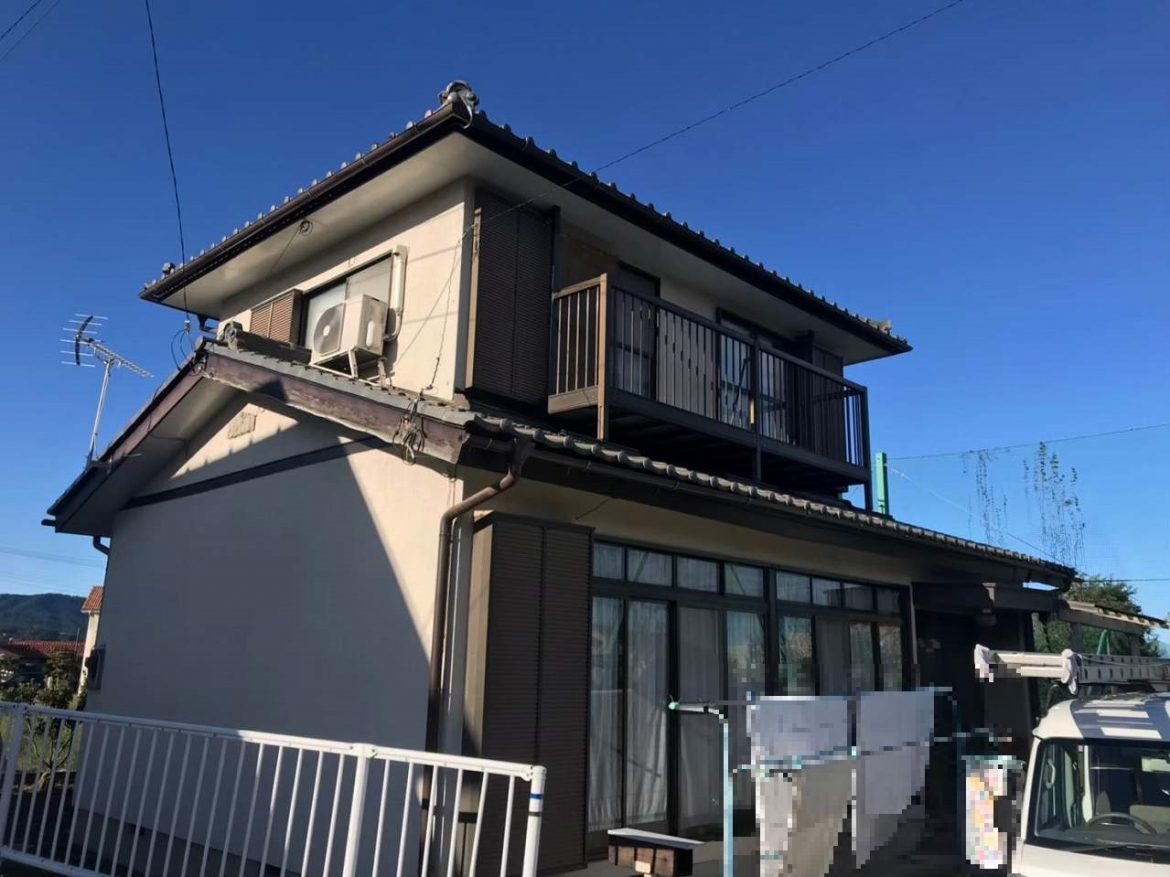 安中市 外壁塗装工事 施工前 お客様の声 ミヤケン