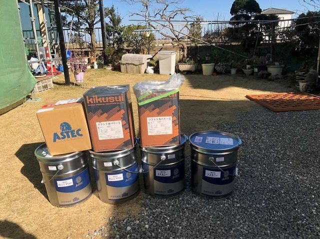 館林市 外壁塗装 塗料一式 ミヤケン
