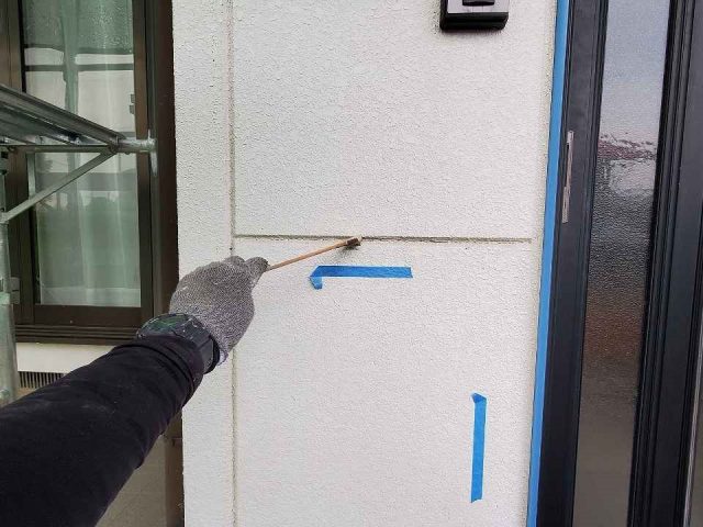 富岡市 外壁塗装工事 コーキングプライマー塗布 お客様の声 ミヤケン