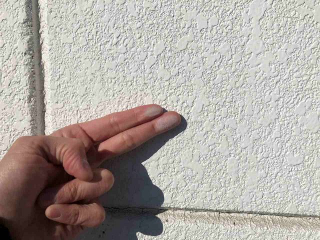 富岡市 外壁塗装工事 外壁チョーキング現象 お客様の声 ミヤケン