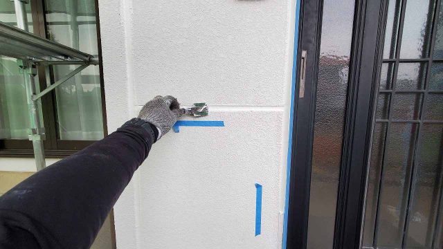 富岡市 外壁塗装工事 コーキングへら押え お客様の声 ミヤケン