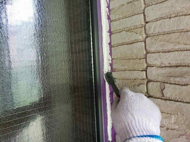 北群馬郡吉岡町 屋根外壁塗装工事 コーキングへら押え お客様の声 ミヤケン