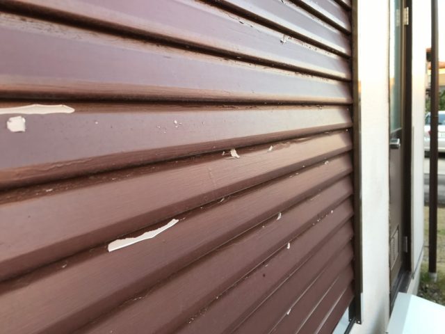 太田市 外壁塗装工事 雨戸塗膜のはがれ お客様の声 ミヤケン