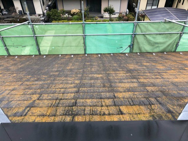 佐波郡玉村町 屋根外壁塗装工事 スレート屋根コケの付着 お客様の声 ミヤケン