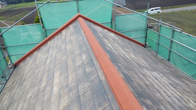 屋根 棟板金錆止め