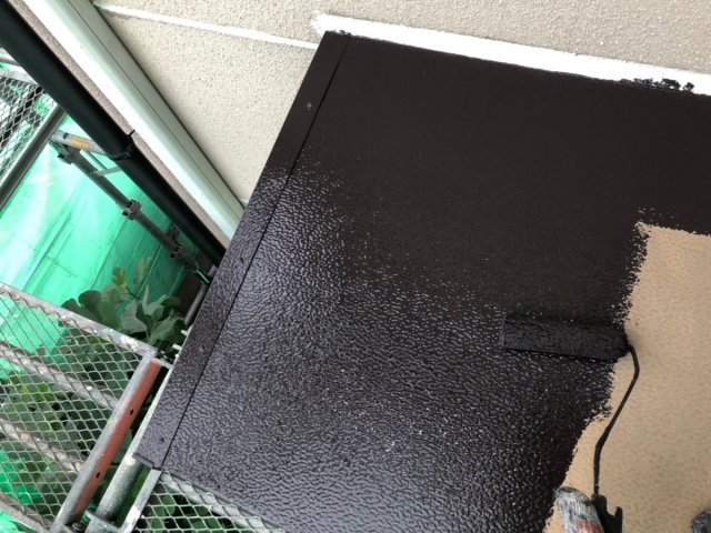出窓屋根 塗装 1回塗り