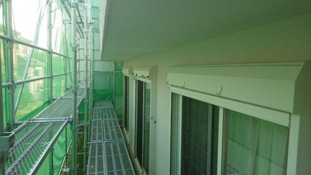 シャッターボックス 塗装完了