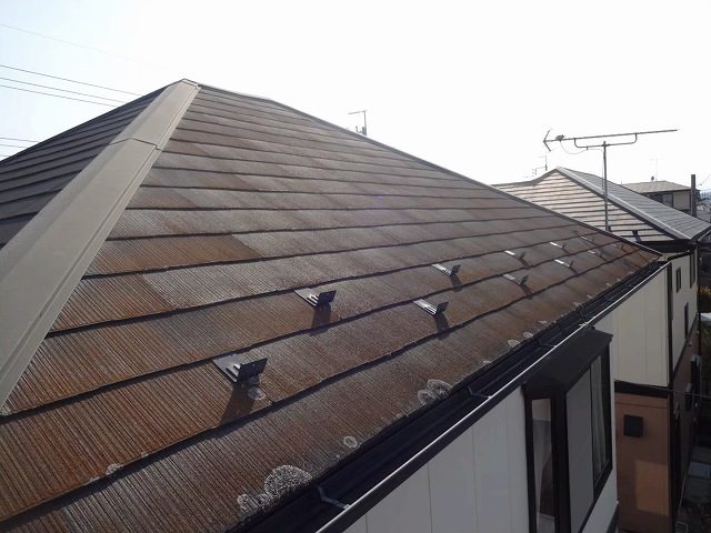 高崎市 屋根外壁塗装工事 屋根施工前 お客様の声 ミヤケン