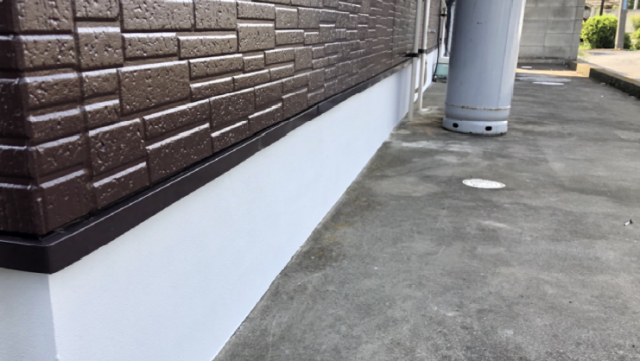 水切り・基礎 塗装完了