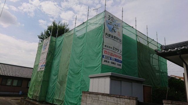 足場の組み立て