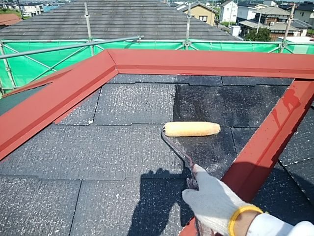 屋根 下塗り
