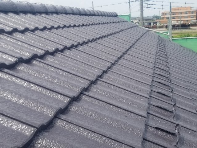 屋根 塗装完了